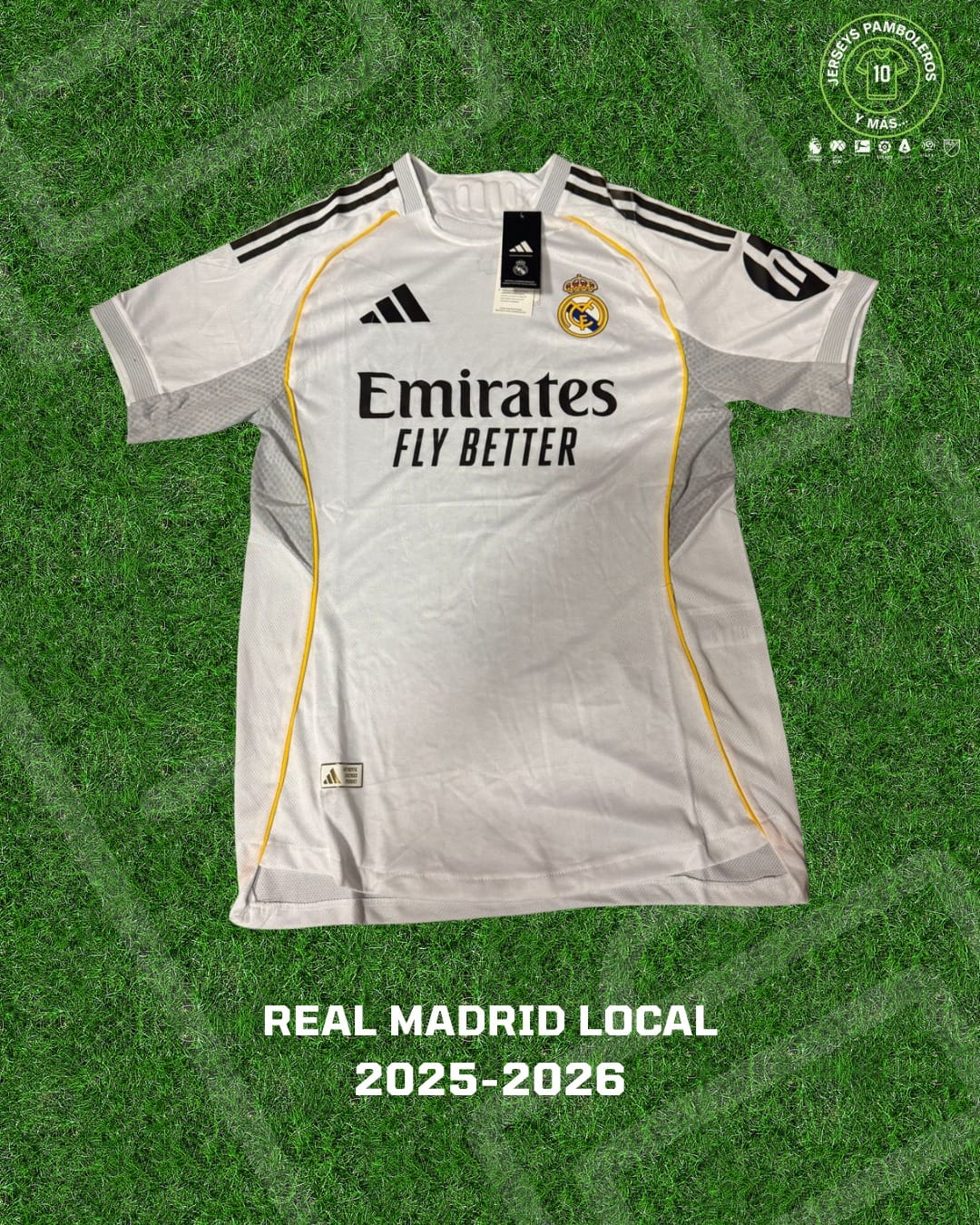 Playera del Real Madrid para la temporada del 2025-26 del futbol español.