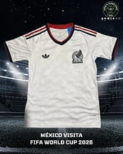 Uniforme de la Selección Mexicana de Futbol para el Mundial 2026, versión visitante.