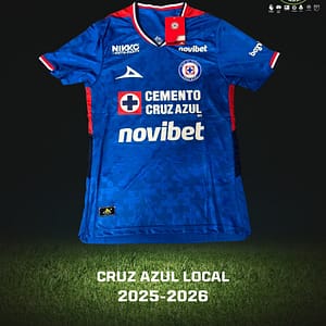 Playera del Cruz Azul para la temporada del futbol mexicano 2025-26.