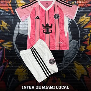 Uniforme completo del Inter Miami para la temporada del futbol de la MLS 2025-26.