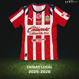 Playera de Chivas para la temporada del futbol mexicano 2025-26.