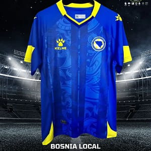 Jersey Local de la selección de Bosnia de futbol