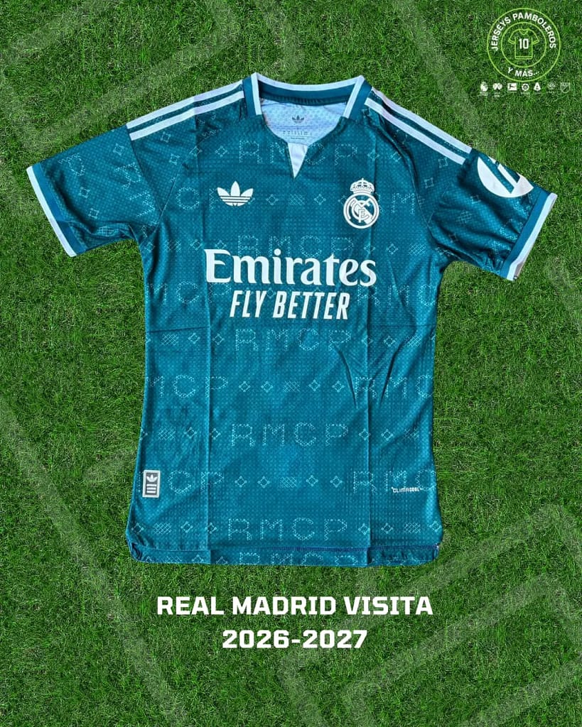Playera del Real Madrid, edición visitante, de la campaña 2026-27.