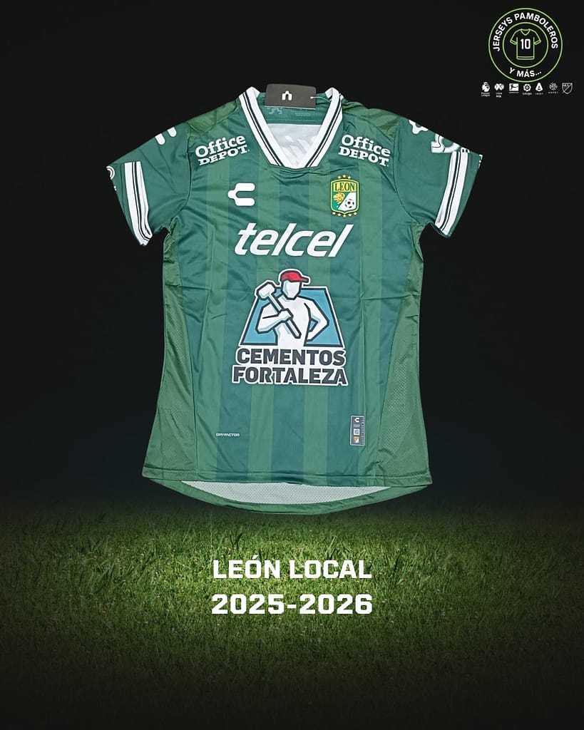 Playera del León para la temporada del futbol mexicano 2025-26.