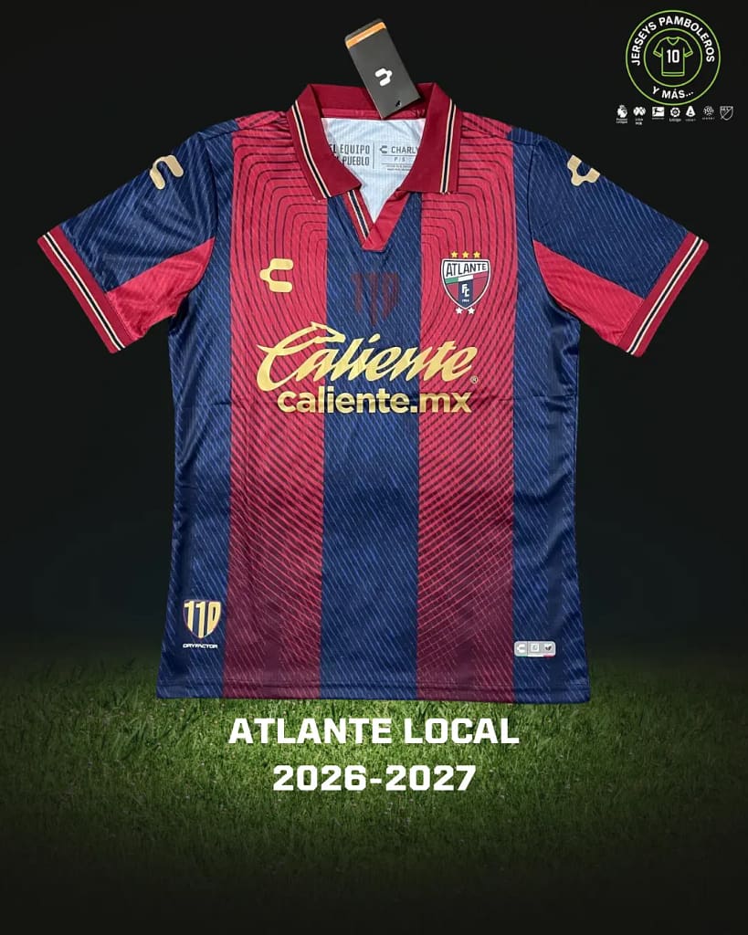 Playera del Atlante, versión local, de la temporada 2026-27 de la Liga MX.