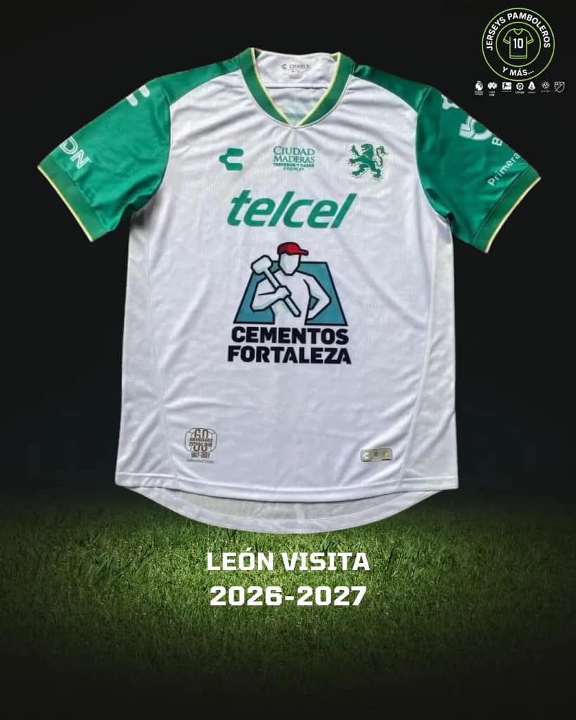 Playera del León, edición visitante, de la temporada 2026-27 de la Liga MX.