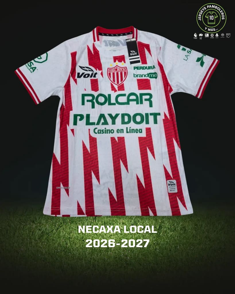 Playera del Necaxa, versión local de la temporada 2026-27 de la Liga MX.