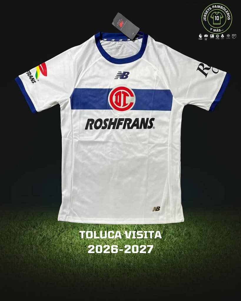Playera del Toluca, versión visitante de la temporada 2026-27 de la Liga MX.