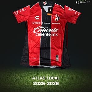 Playera visitante del Atlas para la temporada del futbol mexicano 2025-26.