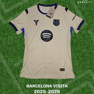 Playera del Barcelona visitante para la temporada del 2025-26 del futbol español.