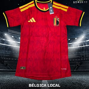Playera de la selección de futbol de Bélgica con la que jugarán el Mundial de 2026.