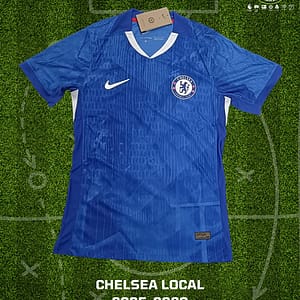 Playera del Chelsea para la temporada 2025-26 del futbol de la Premier League.