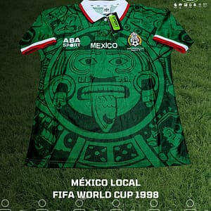 Playera retro de México con la que jugaron el Mundial de Francia 98.