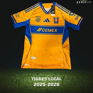Playera de Tigres para la temporada del futbol mexicano 2025-26.