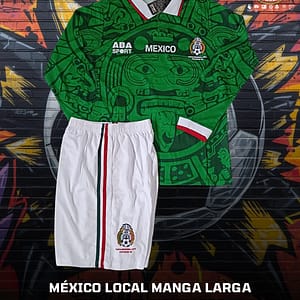 Uniforme completo de la Selección Mexicana de Futbol con el que jugaron el Mundial de Francia 98.